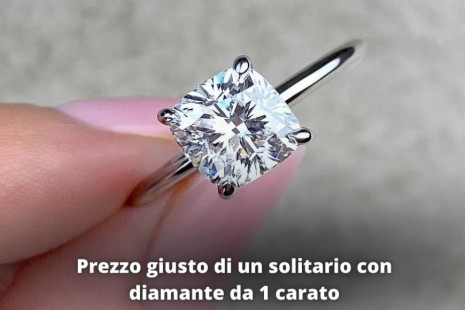 Prezzo giusto di un solitario con diamante da 1 carato